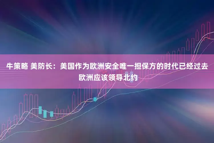 牛策略 美防长：美国作为欧洲安全唯一担保方的时代已经过去 欧洲应该领导北约